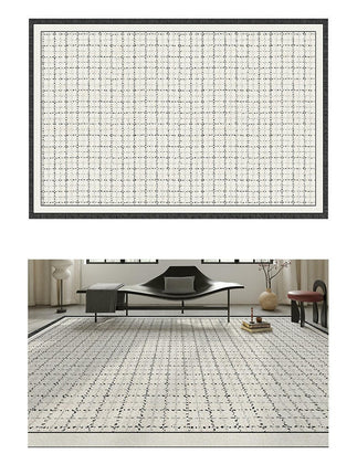 Modern Black and White Carpets Living Room Rug Large Floor Rugs Washable Indoor Floor Carpet