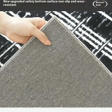 Modern Black and White Carpets Living Room Rug Large Floor Rugs Washable Indoor Floor Carpet 1