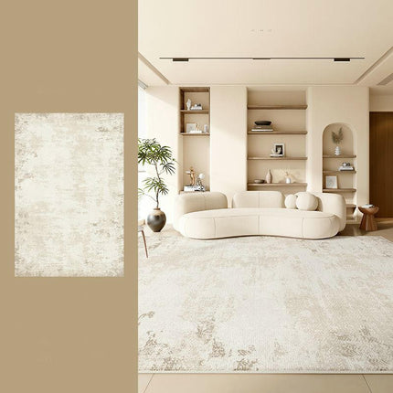 Modern Beige Decor Carpet Living Room Rug Large Floor Rugs Washable Indoor Floor Carpet