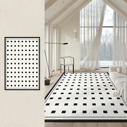 Black and White Carpets Geometric Living Room Rug Large Floor Rugs Indoor Floor Carpet