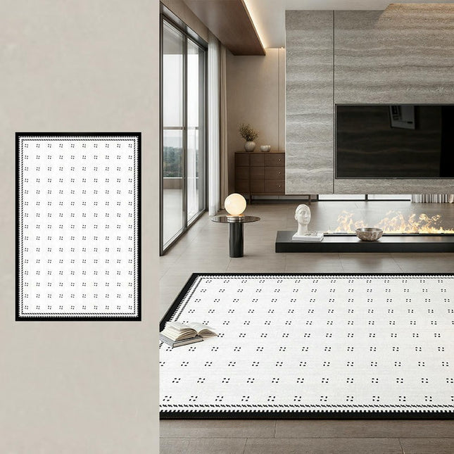 Black and White Carpets Geometric Living Room Rug Large Floor Rugs Indoor Floor Carpet