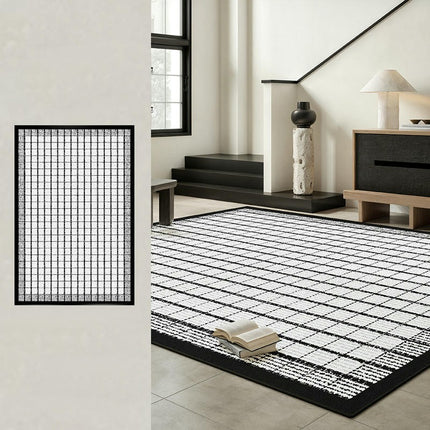 Black and White Carpets Geometric Living Room Rug Large Floor Rugs Indoor Floor Carpet 1