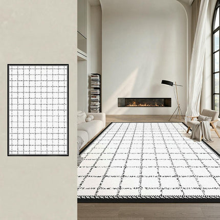 Black and White Carpets Geometric Living Room Rug Large Floor Rugs Indoor Floor Carpet 1