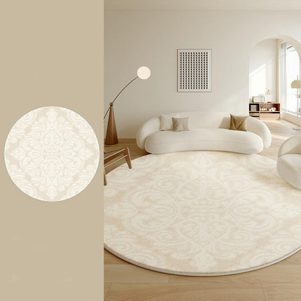 Cream Round Carpets Living Room Rug Large Floor Rugs Indoor Floor Round Carpet