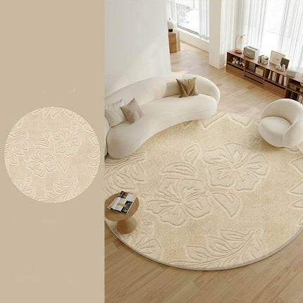 Cream Round Carpets Living Room Rug Large Floor Rugs Indoor Floor Round Carpet