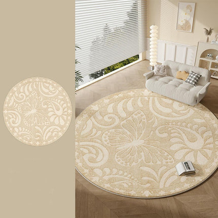 Cream Round Carpets Living Room Rug Large Floor Rugs Indoor Floor Round Carpet