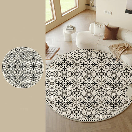 Cream Round Carpets Living Room Rug Large Floor Rugs Indoor Floor Round Carpet