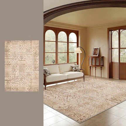 Light Luxury Modern Abstract Area Rug Carpet Rugs for Living Room-Machine Washable Rugs for Bedroom