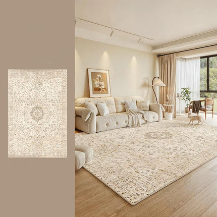 Light Luxury Modern Abstract Area Rug Carpet Rugs for Living Room-Machine Washable Rugs for Bedroom 1