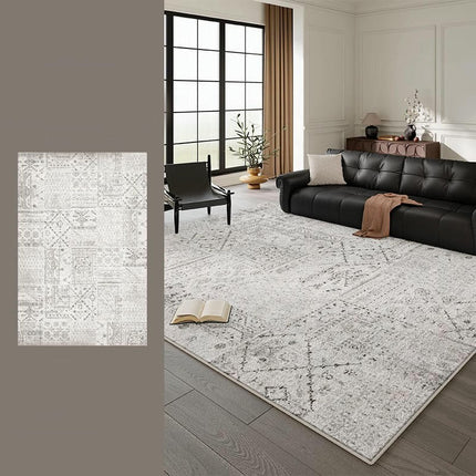 Light Luxury Modern Abstract Area Rug Carpet Rugs for Living Room-Machine Washable Rugs for Bedroom