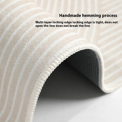 Modern Cream Area Rug Living Room Area Rugs Bedroom Mat with Non Slip Machine Washable Floor Carpet