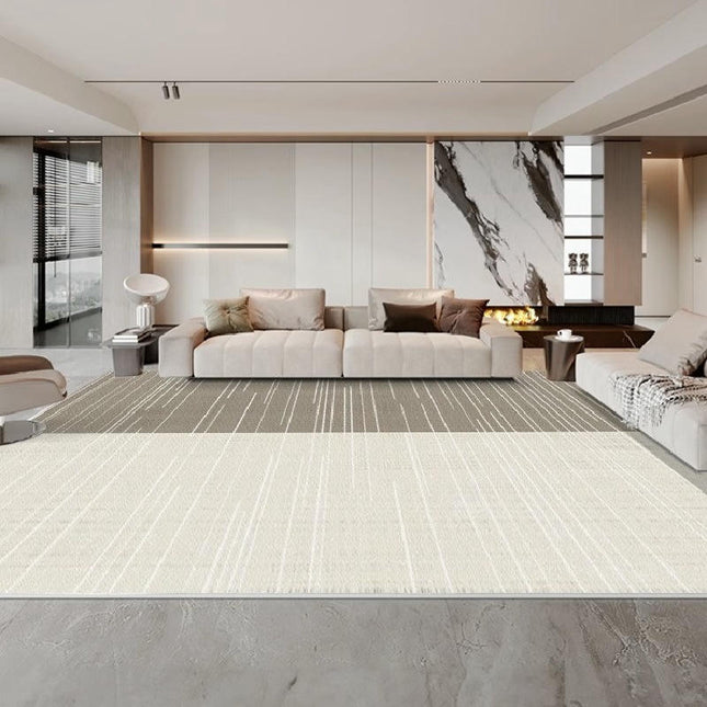 Light Luxury Indoor Large Area Rugs, Machine Washable Carpet for Living Room Bedroom