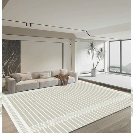 Light Luxury Indoor Large Area Rugs, Machine Washable Carpet for Living Room Bedroom