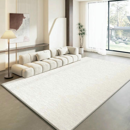 Modern Area Rug Abstract Large Carpet for Bedroom, Living Room Home Cream Beige