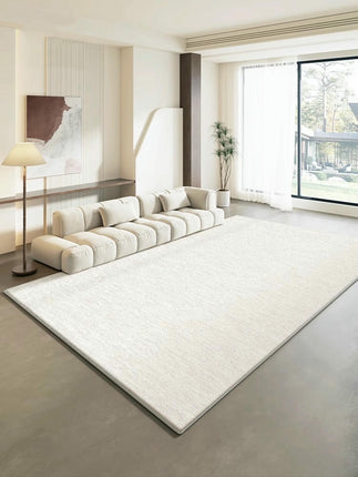 Modern Area Rug Abstract Large Carpet for Bedroom, Living Room Home Cream Beige