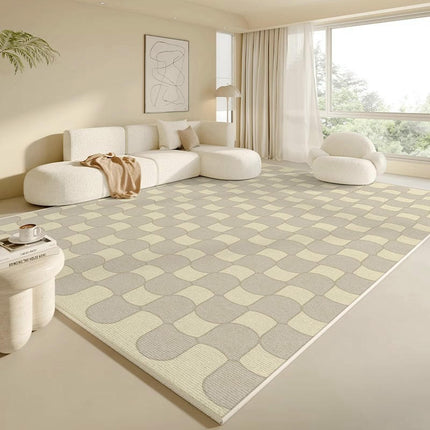 Modern Geometric Area Rug Contemporary Indoor Non Slip Carpet for Bedroom Kitchen Dining Room