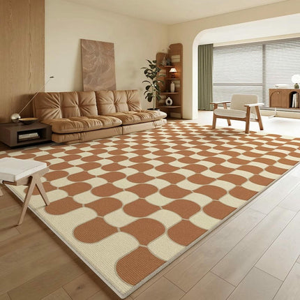 Modern Geometric Area Rug Contemporary Indoor Non Slip Carpet for Bedroom Kitchen Dining Room
