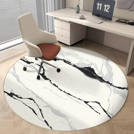Round Office Chair Mat for Carpet Desk Chair Mat for Carpets Floors for Home Low Pile Round Rug