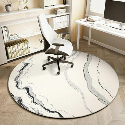Round Office Chair Mat for Carpet Desk Chair Mat for Carpets Floors for Home Low Pile Round Rug