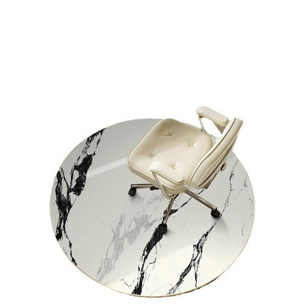 Round Office Chair Mat for Carpet Desk Chair Mat for Carpets Floors for Home Low Pile Round Rug