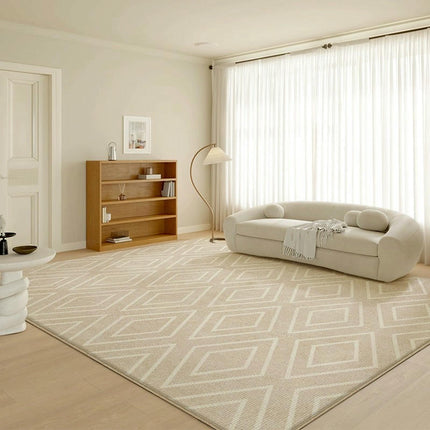 Geometric Area Rug Contemporary Indoor Non Slip Carpet for Living Room Large Soft Carpet