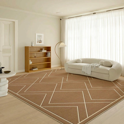 Geometric Area Rug Contemporary Indoor Non Slip Carpet for Living Room Large Soft Carpet