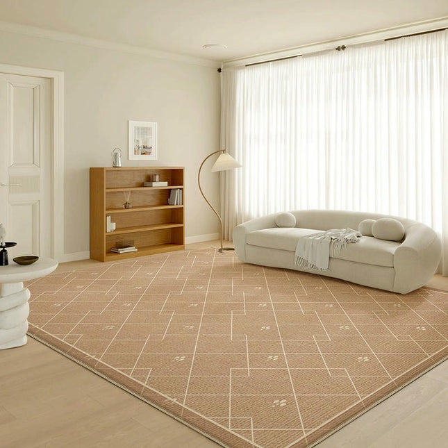 Geometric Area Rug Contemporary Indoor Non Slip Carpet for Living Room Large Soft Carpet