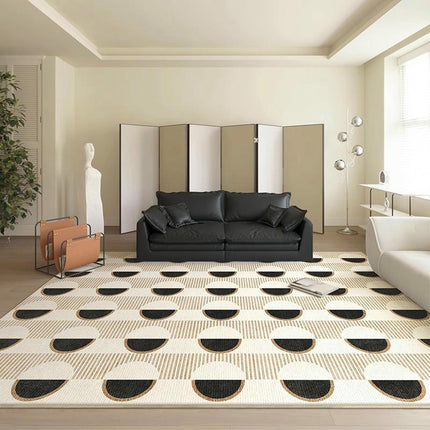 Large Floor Rugs Geometric Area Rug Contemporary Non Slip Carpet for Living Room