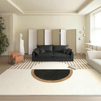 Large Floor Rugs Geometric Area Rug Contemporary Non Slip Carpet for Living Room