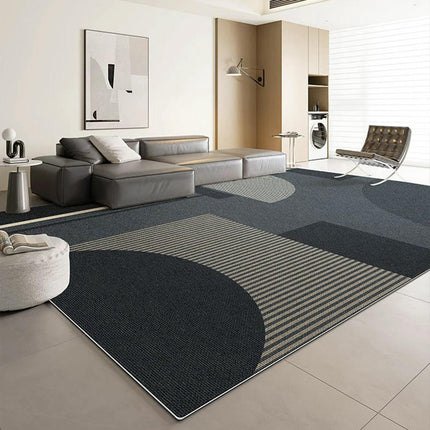 Black Carpets Geometric Living Room Rug Large Floor Rugs Indoor Floor Home Decor Carpet