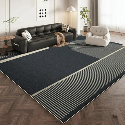 Black Carpets Geometric Living Room Rug Large Floor Rugs Indoor Floor Home Decor Carpet