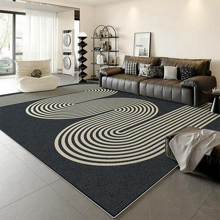 Black Carpets Geometric Living Room Rug Large Floor Rugs Indoor Floor Home Decor Carpet