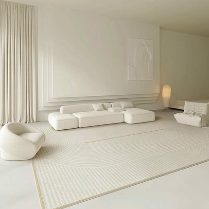 Area Rug Washable Modern Textured Area Rug Indoor Non-Slip Floor Carpet Rug