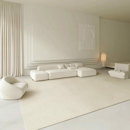Area Rug Washable Modern Textured Area Rug Indoor Non-Slip Floor Carpet Rug