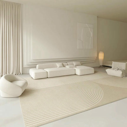 Area Rug Washable Modern Textured Area Rug Indoor Non-Slip Floor Carpet Rug