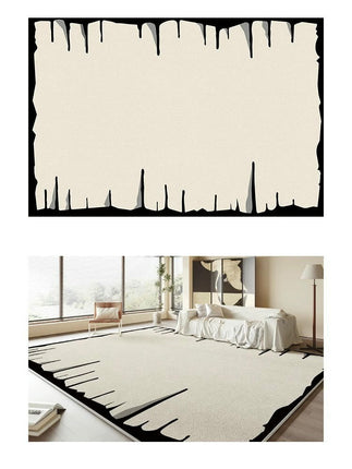 Abstract Art Area Rugs for Living Room Modern Rug Machine Washable, Non Slip Soft Carpet