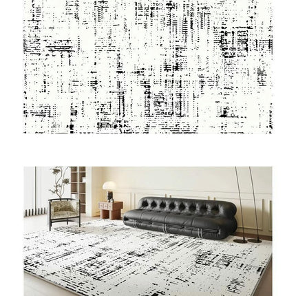 Abstract Art Area Rugs for Living Room Modern Rug Machine Washable, Non Slip Soft Carpet