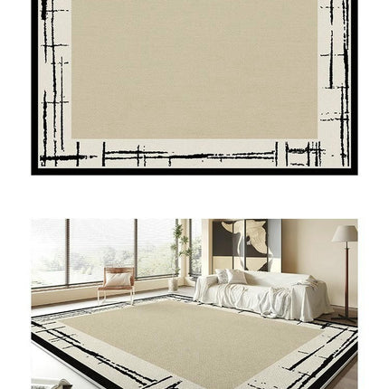 Abstract Art Area Rugs for Living Room Modern Rug Machine Washable, Non Slip Soft Carpet