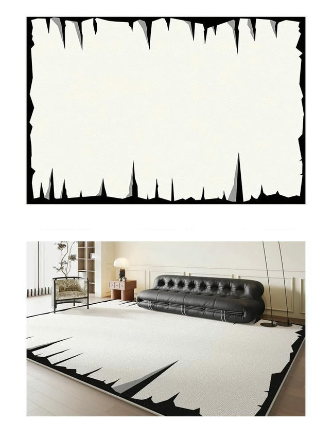 Abstract Art Area Rugs for Living Room Modern Rug Machine Washable, Non Slip Soft Carpet