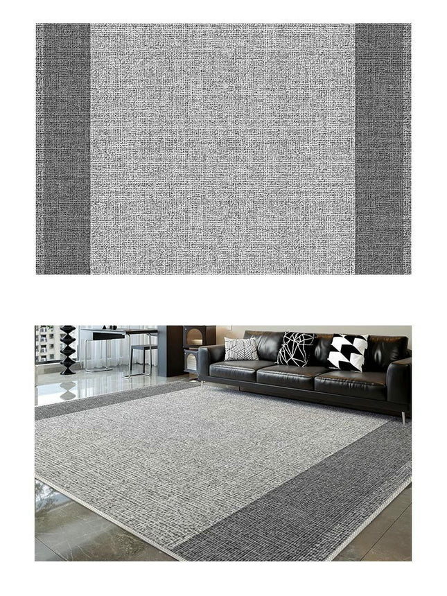 Contemporary Living Room Rug Large Floor Rugs Indoor Floor Home Decor Carpet Black Carpets