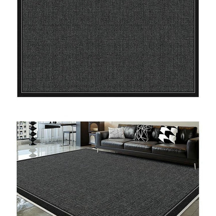 Contemporary Living Room Rug Large Floor Rugs Indoor Floor Home Decor Carpet Black Carpets