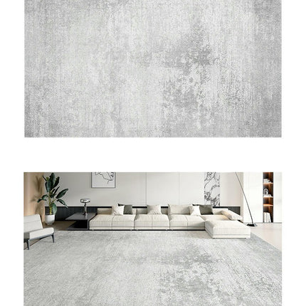 Abstract Gray Rug Area Rugs for Living Room Modern Rug Machine Washable, Non Slip Soft Carpet