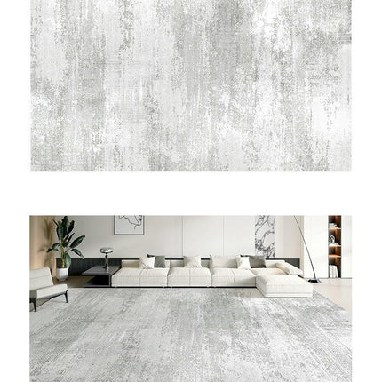 Abstract Gray Rug Area Rugs for Living Room Modern Rug Machine Washable, Non Slip Soft Carpet