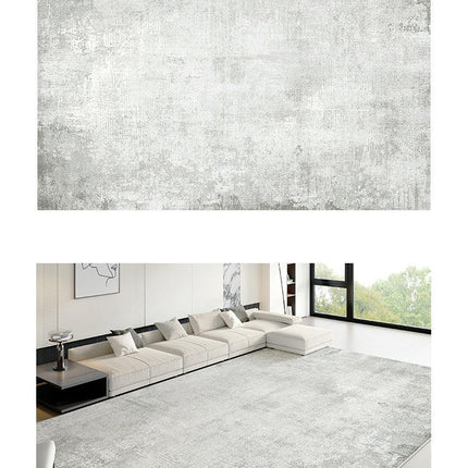 Abstract Gray Rug Area Rugs for Living Room Modern Rug Machine Washable, Non Slip Soft Carpet