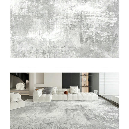 Abstract Gray Rug Area Rugs for Living Room Modern Rug Machine Washable, Non Slip Soft Carpet