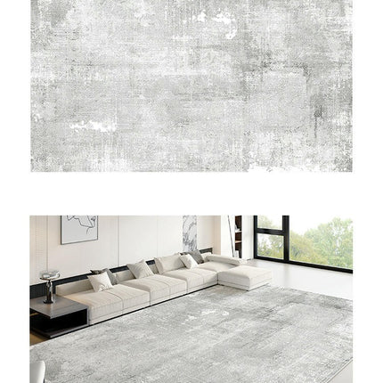 Abstract Gray Rug Area Rugs for Living Room Modern Rug Machine Washable, Non Slip Soft Carpet