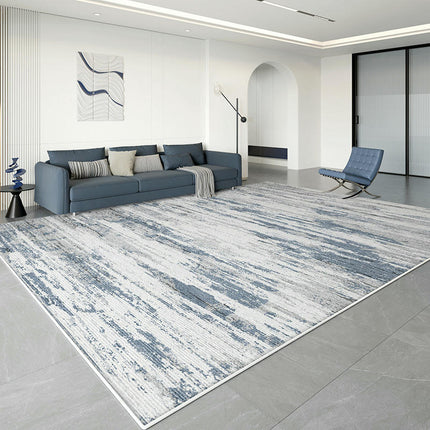 Abstract Area Rug Modern Rugs for Living Room Neutral Machine Washable Rug Non Slip Carpet