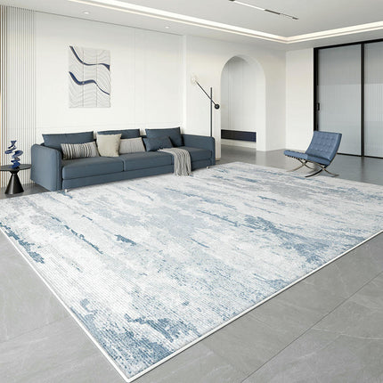 Abstract Area Rug Modern Rugs for Living Room Neutral Machine Washable Rug Non Slip Carpet