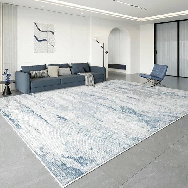 Abstract Area Rug Modern Rugs for Living Room Neutral Machine Washable Rug Non Slip Carpet