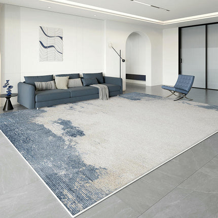 Abstract Area Rug Modern Rugs for Living Room Neutral Machine Washable Rug Non Slip Carpet